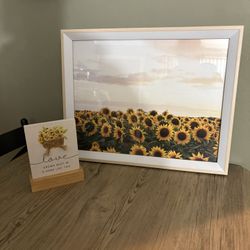 Sun Flowers Frame with Place 20x16
