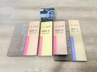 Sublimation paper and maintenance box