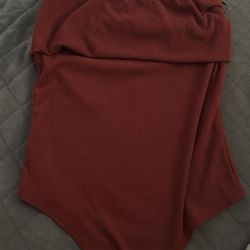 Elegant Burgundy Women's Top