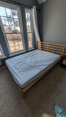 Ikea Tarva Queen Size Bedframe Only ($80)