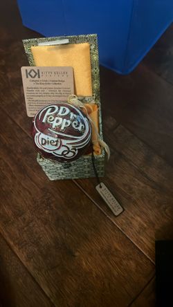 Kitty Keller Handcrafted Designer Dr. Pepper Ornament