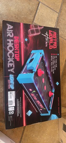 Retro World Horizon Light-Up Desktop Air Hockey – Like New