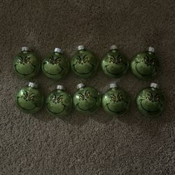 Handmade Grinch Christmas Ornaments 