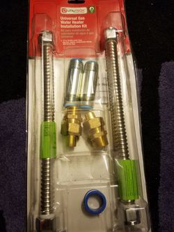 Universal gas water heater installation kit new