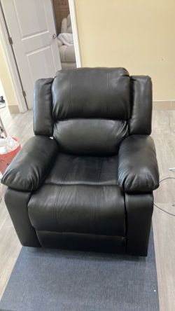 used black leather recliner