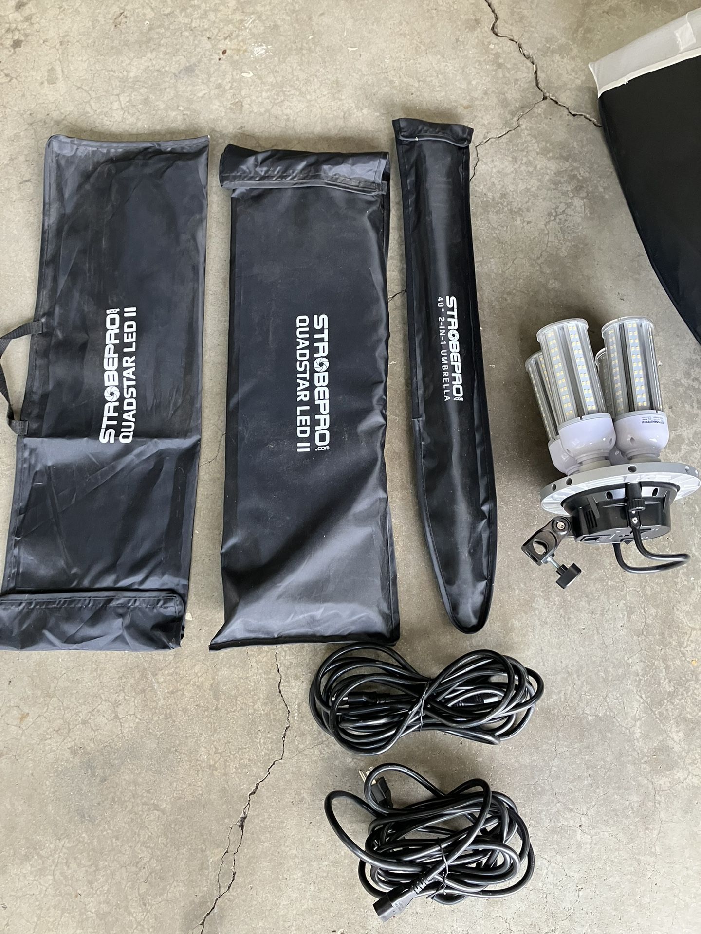 STROBEPRO QUADSTAR LED II CONTINUOUS LIGHT KIT X2