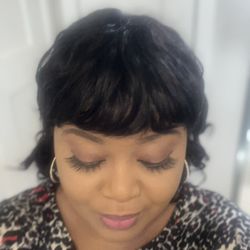 Human Hair Wig With Bangs