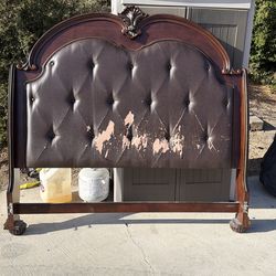 Free wood sleigh bed