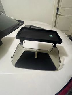 Tesla Under-Screen Storage Organizer & Tissue Holder Tray (Sleek Black) – Fits Tesla Model Y / Model 3