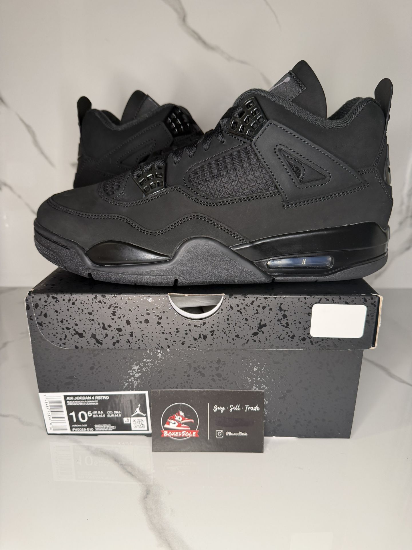 Brand New Jordan 4 Black Cat Size 10.5M