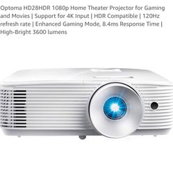 Optoma HD28HDR 1080p Home Theater Projector for Gaming and Movies | Support for 4K Input