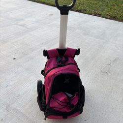 Softball Backpack On Rollers