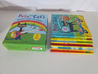 Lot of Pete the Cat Books Hardcover and Take-Along Set