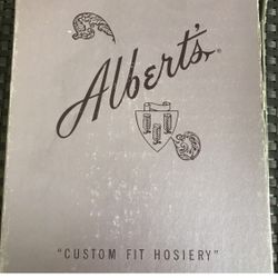 Vintage Box Albert's Hosiery Thigh High Stockings - Sz 9