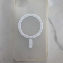 White Silicone Magsafe Case For iPhone 13 Pro