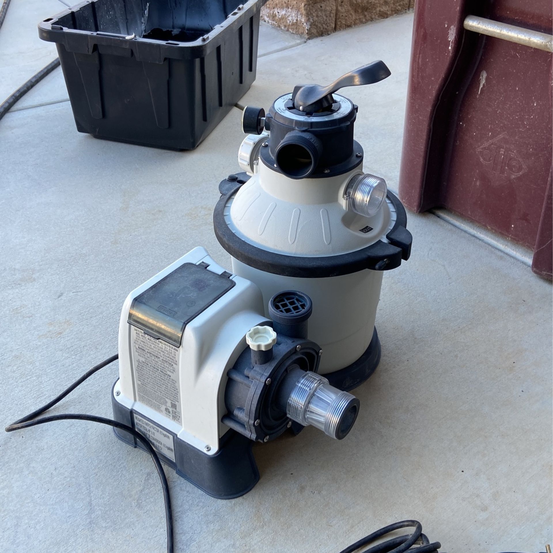 Intex Pool Pump With Sand Filter