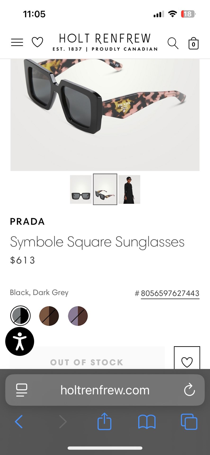 Like New Prada Sunglasses With Case And Dust Cloth Retail $650!