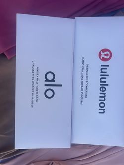 Alo and Lululemon socks