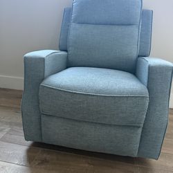 Blue Electric Recliner