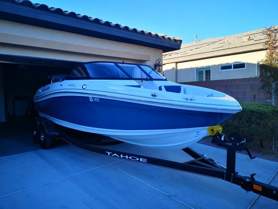 2019 Tahoe 500 TS Boat And Double Axle Trailer