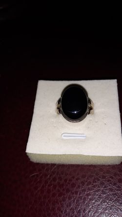 Beautiful Black Onyx silver ring