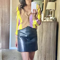 Sussex Vegan Leather miniskirt