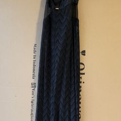 PatBo Black Bodysuit Dress Size Small