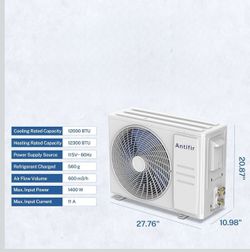 Air Conditioner & Heater,12000 BTU Wall Mount Ductless Inverter System