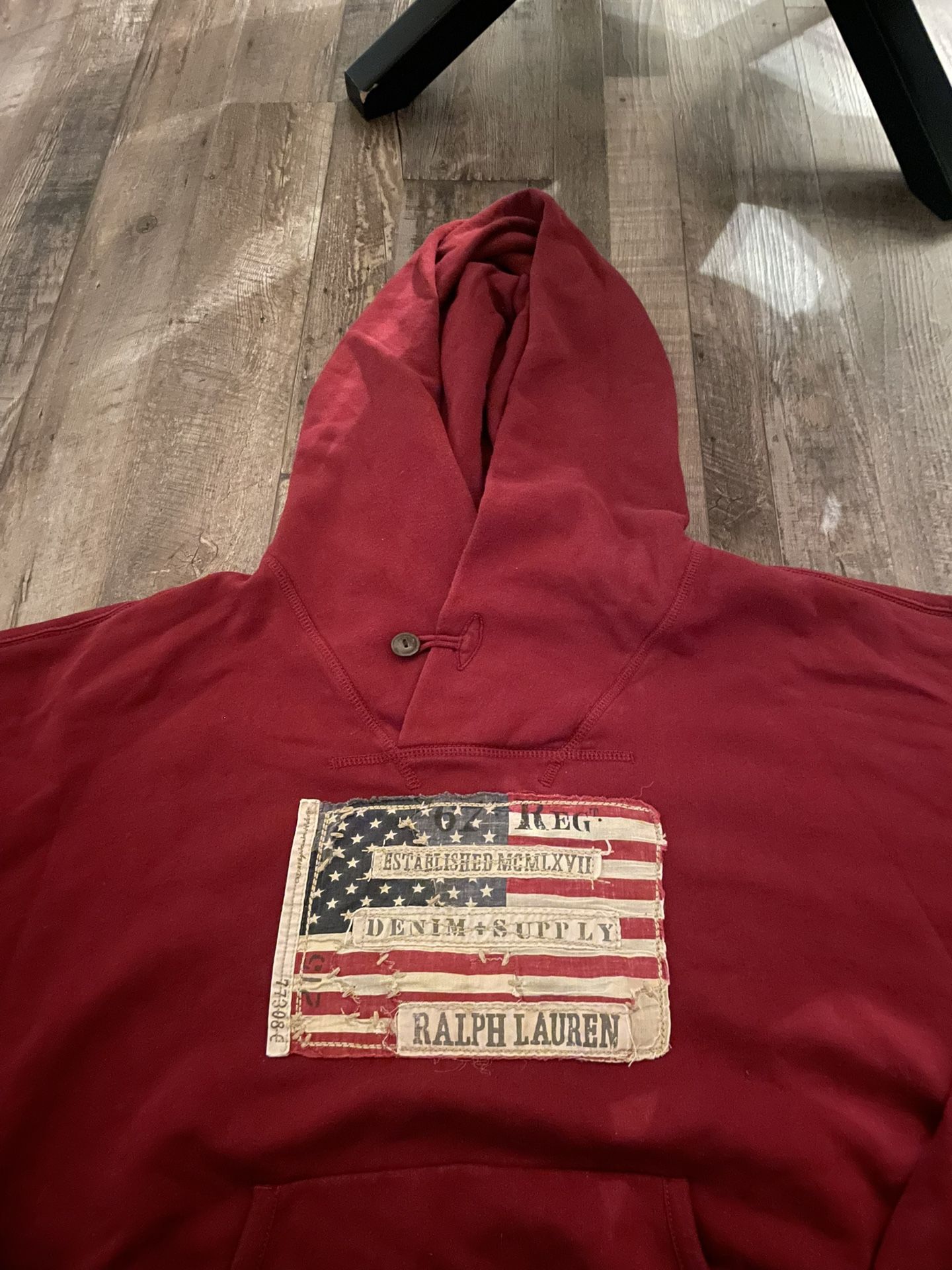 Polo Sweatshirt XL burgundy 