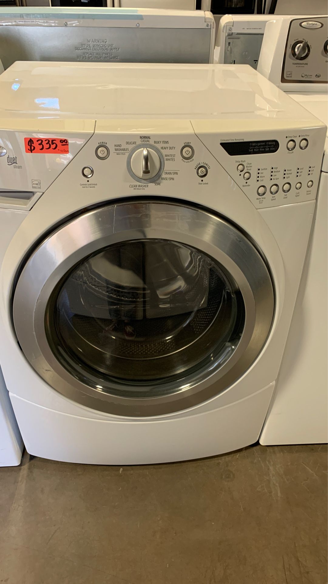 whirlpool duet Steam front load washer for Sale in Las Vegas, NV OfferUp