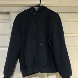 Supreme Reversible Work Zip Up Hooded Sweatshirt Navy Blue Camo FW25