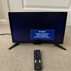19" Small TV - With Working Remote 