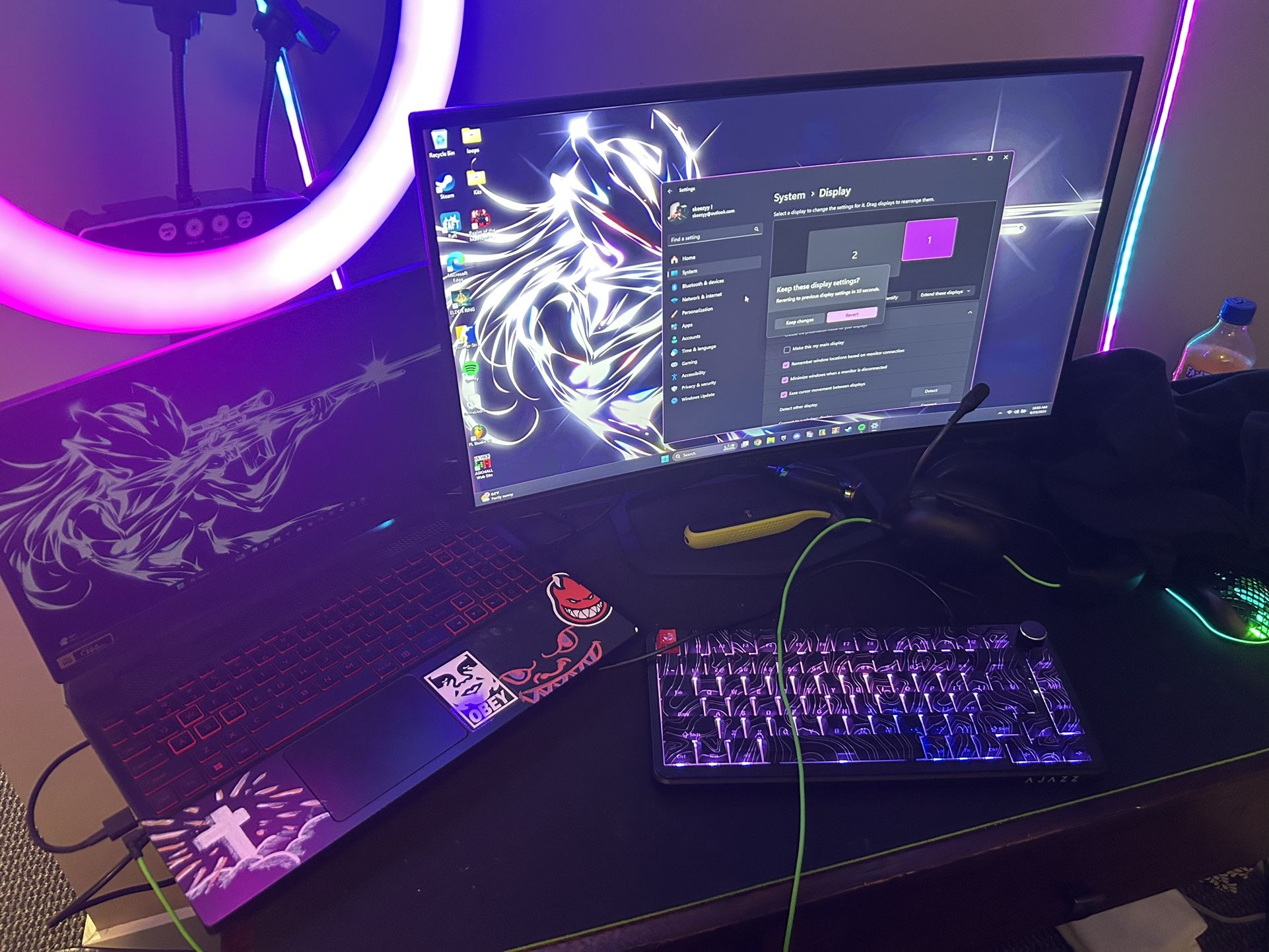 Gaming Laptop With All Accessories