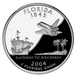 ROLL OF FLORIDA STATE QUARTERS