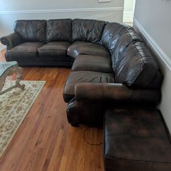 Leather Sectional 