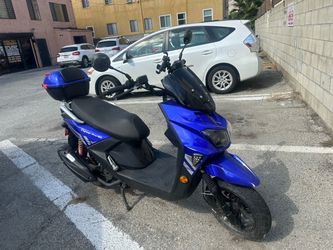 Fighter-Pro 150 Moped Scooter Blue