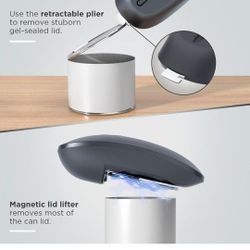 Canslab Ultrablde SE - USB Rechargeable Electric Can Opener for Kitchen for Seniors with Arthritis- Cordless Battery Powered Automatic, Side Cut, Smoo