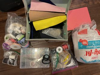 Art And Crafts Beads Treasure Box Fabric Paper Stuffing