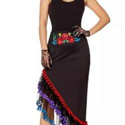 Adult Lady of the Dead/Catrina Skirt Small-Medium