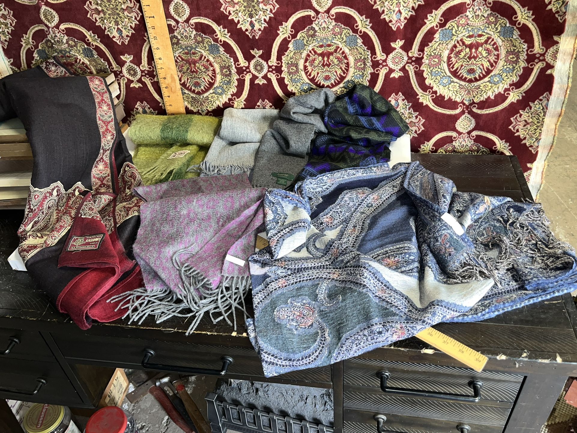 Vintage Shawls & Scarfs Cashmere, Wool & Mohair