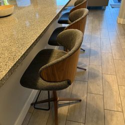 Modloft Counter Or bar stools Set Of 3