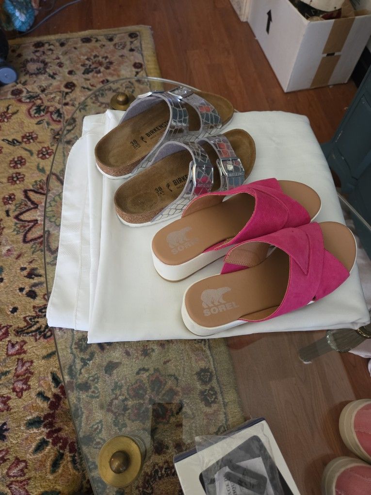 Never Worn Birkenstock and SOREL  Size 8 $50 EACH