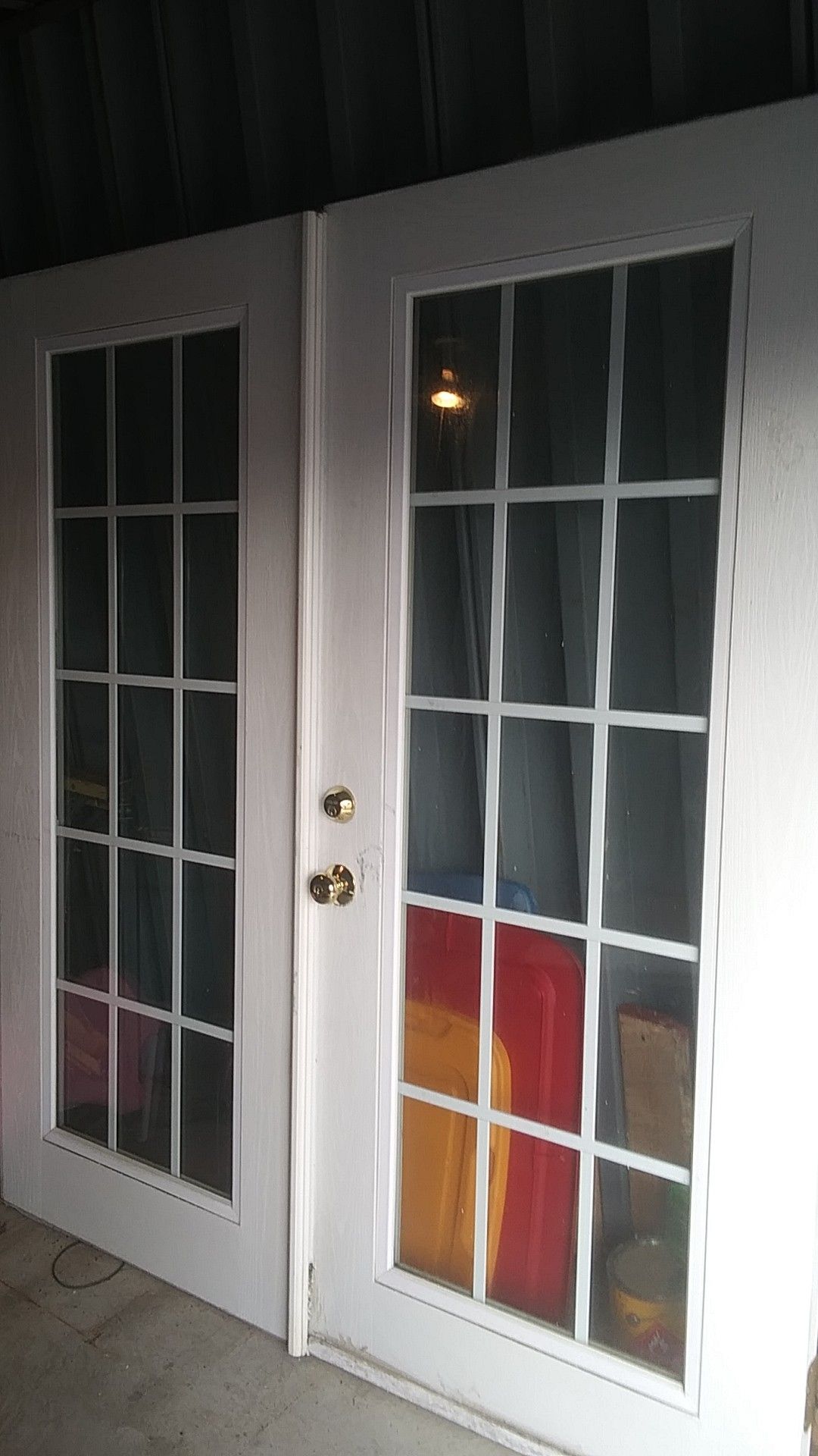 70x80 wooden exterior French doors