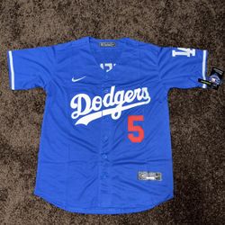 Dodgers Blue Freeman Jersey