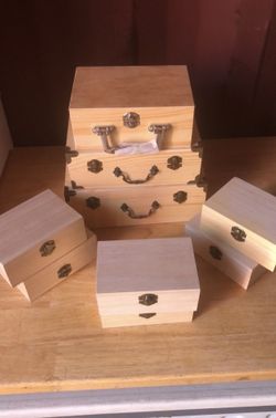 Crafter Wood Box Lot