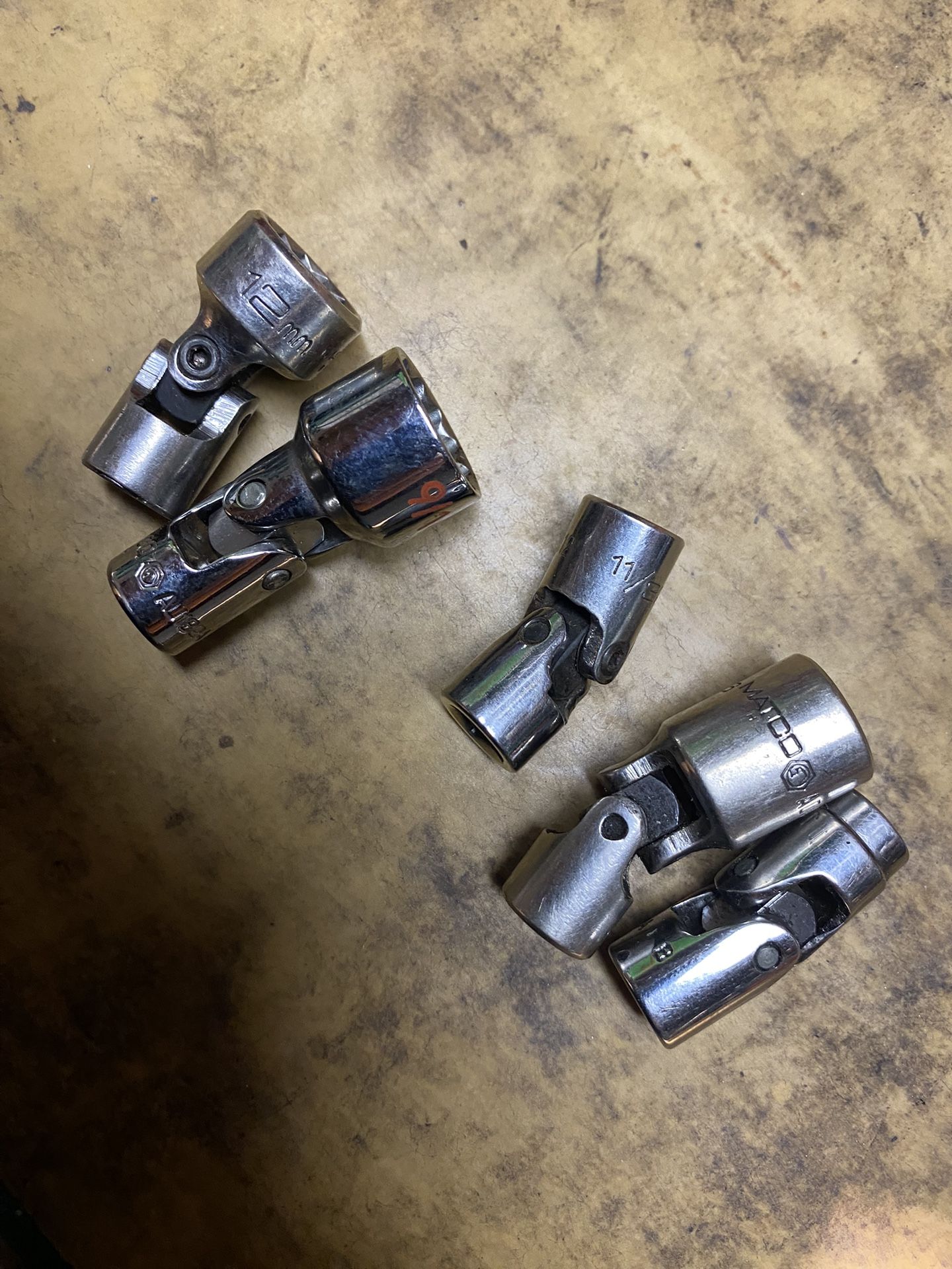 Matco 1/4” Drive 12pt Universal Swivel Sockets