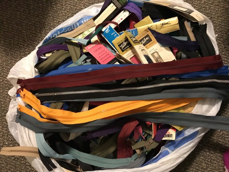 Brand new clothing zippers