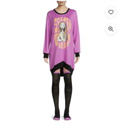 NWT sally nightmare before Christmas sleepshirt with socks size XL