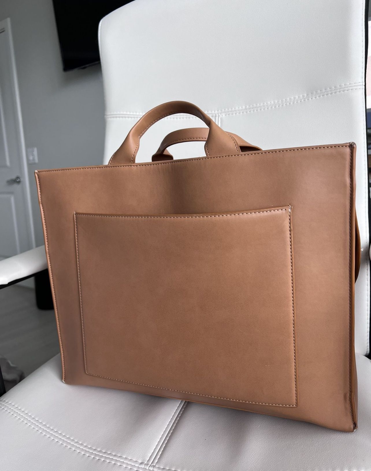 Dagne Dover Faux Leather Tote Bags