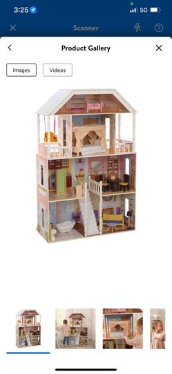 KidKraft Savannah Wooden Dollhouse with Porch Swing and 14 Accessories